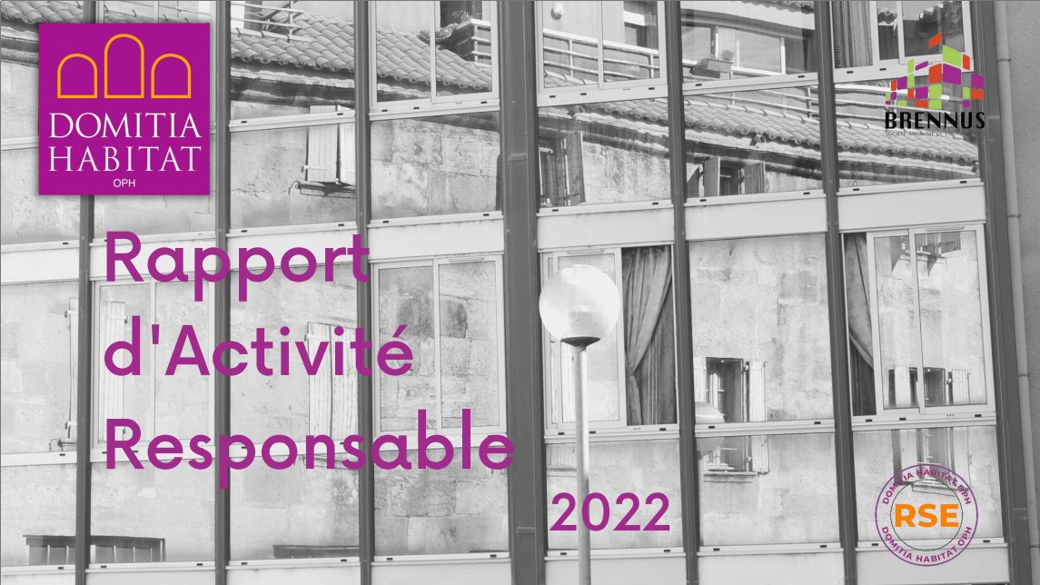 Le rapport d'Activité Responsable 2022 de Domitia Habitat